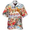 Dog Snowman Christmas Tree Merry Xmas - Hawaiian Shirt