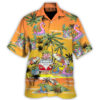 SW Cartoon Baby Yoda Orange - Hawaiian Shirt