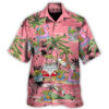 Star Wars Disney Baby Yoda Pink Hawaiian Shirt