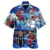 Merry Christmas With Skull - Gift For Men And Women - Hawaiian Shirt