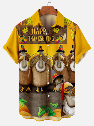 Thanksgiving Turkey Party - For Men And Women - Hawaiian Shirt