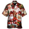 Christmas Santa Claus Story Nights Xmas Painting Style - Hawaiian Shirt