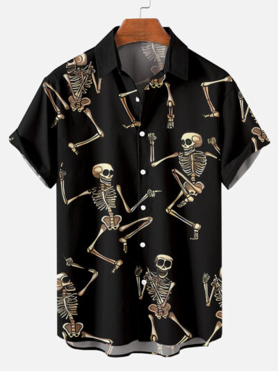 Halloween Dancing Skeleton Halloween - Hawaiian Shirt