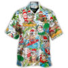 Christmas Santa Aloha Beach Vibe - Hawaiian Shirt