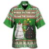 White And Black Cats Wreck The Tree Meowy - Christmas Hawaiian Shirt