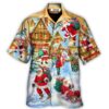 Santa Claus In The Town Xmas Is Coming - Hawaiian Shirt