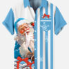 Christmas Santa Books Blue - For Men And Women - Hawaiian Shirt