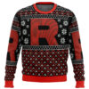 Pokemon Team Rocket Red Black Ugly Christmas Sweater