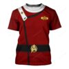 Star Trek Admiral Pike Fleece T-shirt, Costume T-shirt