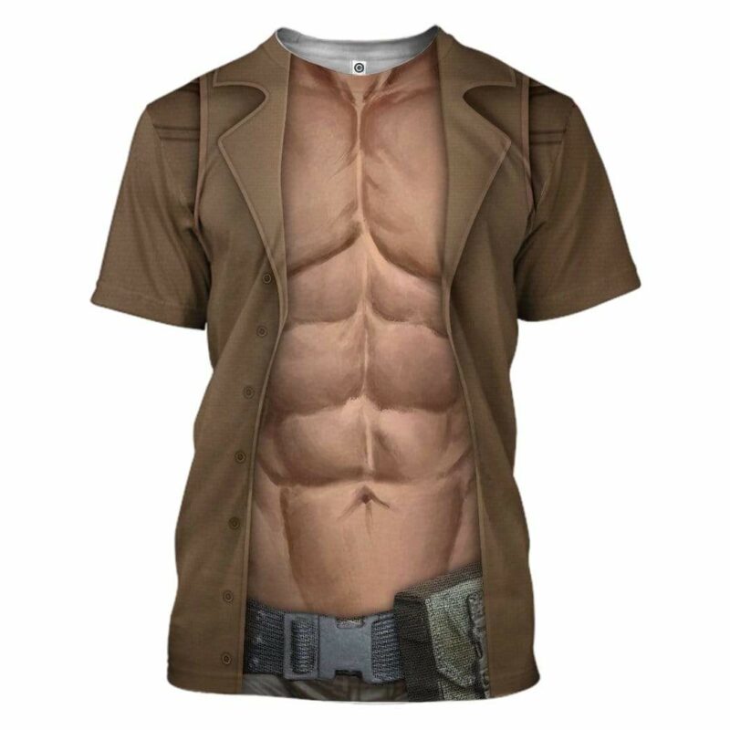 Metal Gear Solid Liquid Snake T-shirt, Costume T-shirt