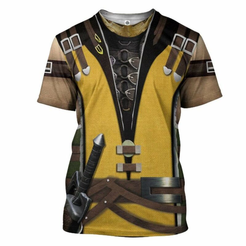 Scorpion Mortal Kombat T-shirt 3D For Men & Women