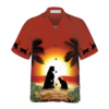 Cat And Dog Sunset Hawaiian Shirt