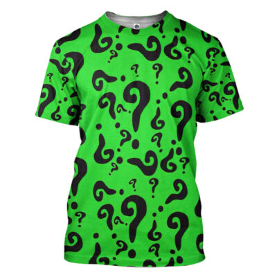 The Riddler DC Comic Cosplay Costumes, Costume T-shirt