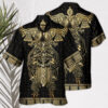 Viking Warrior The Raven Yellow Of Odin - Hawaiian Shirt