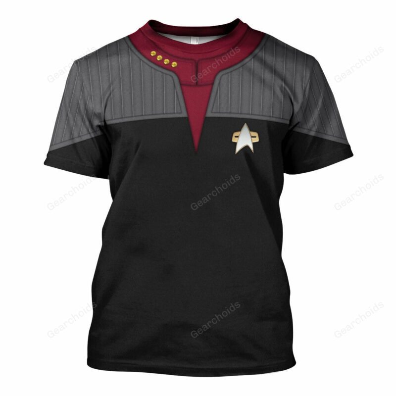 Star Trek Standard Uniform 2370s Command Division T-shirt, Costume T-shirt