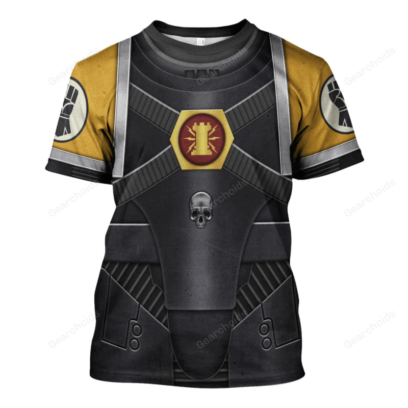 Pre-Heresy Imperial Fists In Mark IV Maximus Power Armor - T-shirt WHHS183