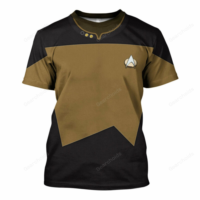 Star Trek Data T-shirt, Costume T-shirt