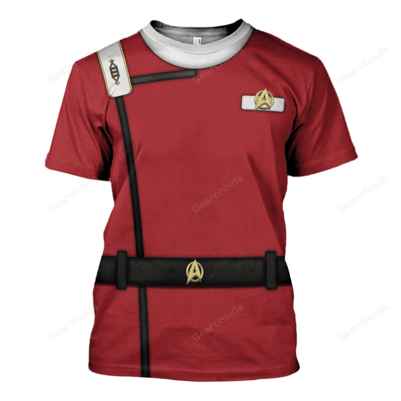 Star Trek Starfleet UniformThe Wrath Of Khan Officer T-shirt, Costume T-shirt