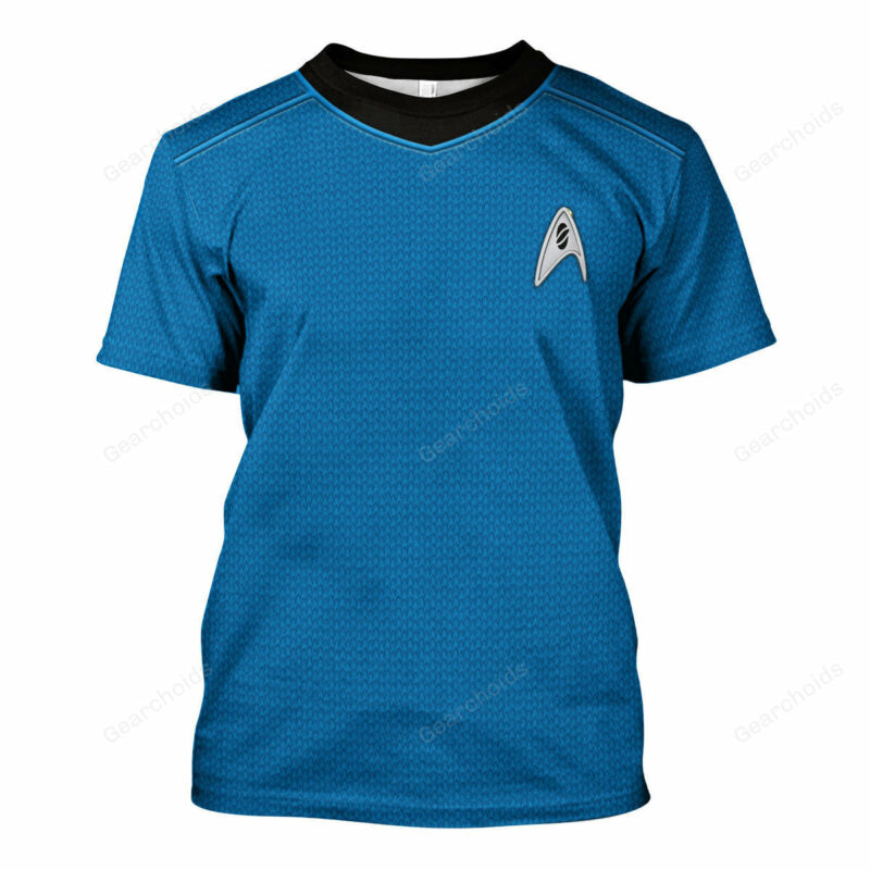 Star Trek Into Darkness Blue T-shirt, Costume T-shirt