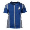 Star Trek Discovery Uniform Silver T-shirt, Costume T-shirt