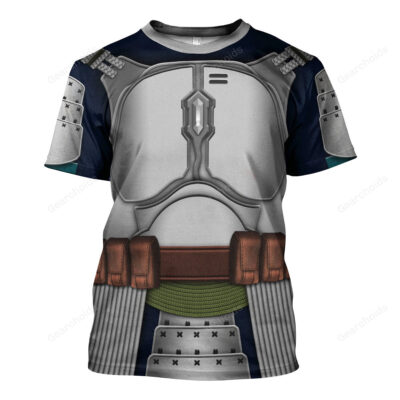 Star Wars Jango Fet Samurai T-shirt, Costume T-shirt