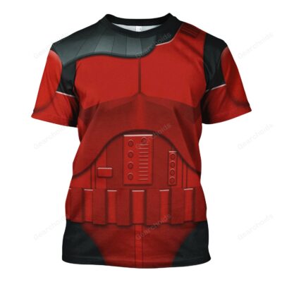 Star Wars Imprerial Crimson Stormtrooper T-shirt, Costume T-shirt SWHS65