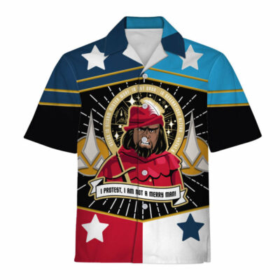 Star Trek Worf Is Not A Merry Man Cool - Hawaiian Shirt