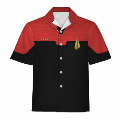 Star Trek Starfleet Command Uniform Cool Cosplay Costume - Hawaiian Shirt