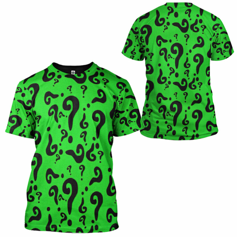 The Riddler DC Comic Cosplay Costumes, Costume T-shirt