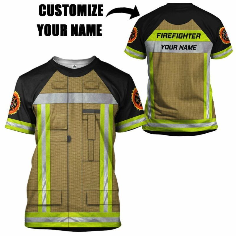 Personalized Firefighter T-shirt, Costume T-shirt