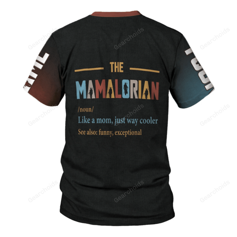 Personalized Star Wars Mamalorian T-shirt, Costume T-shirt