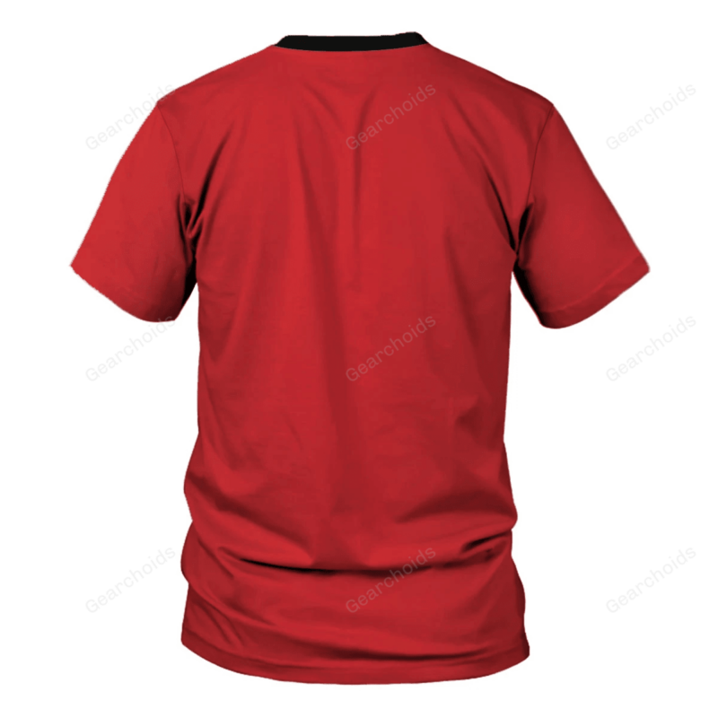 Star Trek The Original Series Scott Red T-shirt, Costume T-shirt