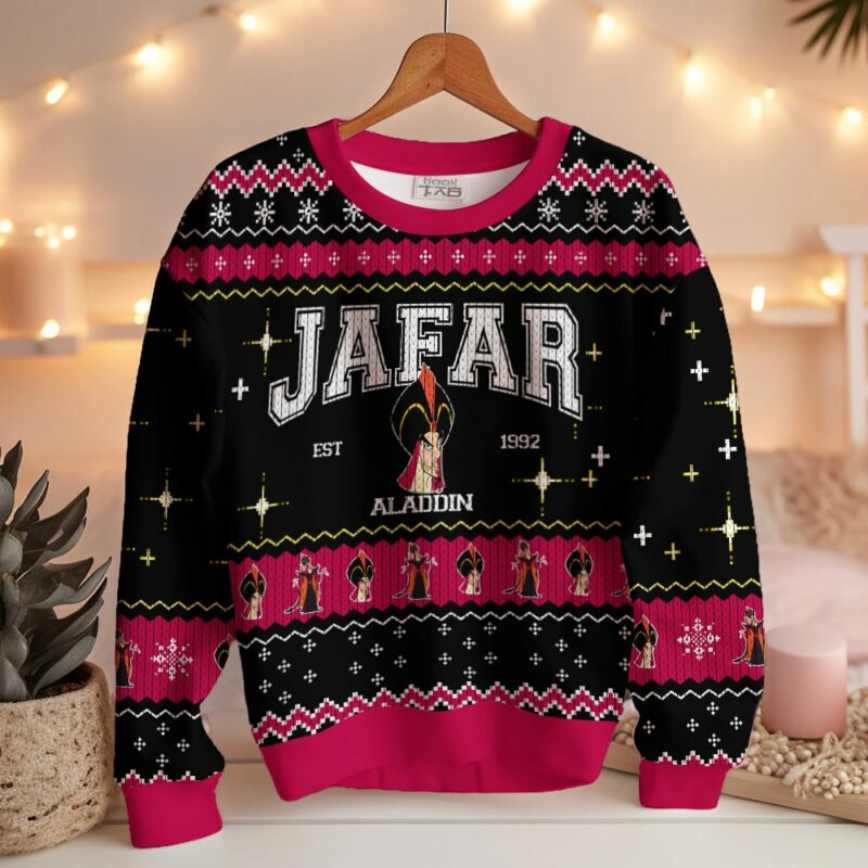 Aladdin Characters Ugly Sweater