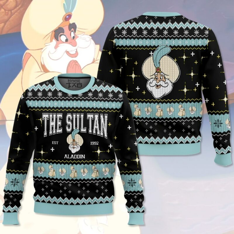 Aladdin Characters Ugly Sweater