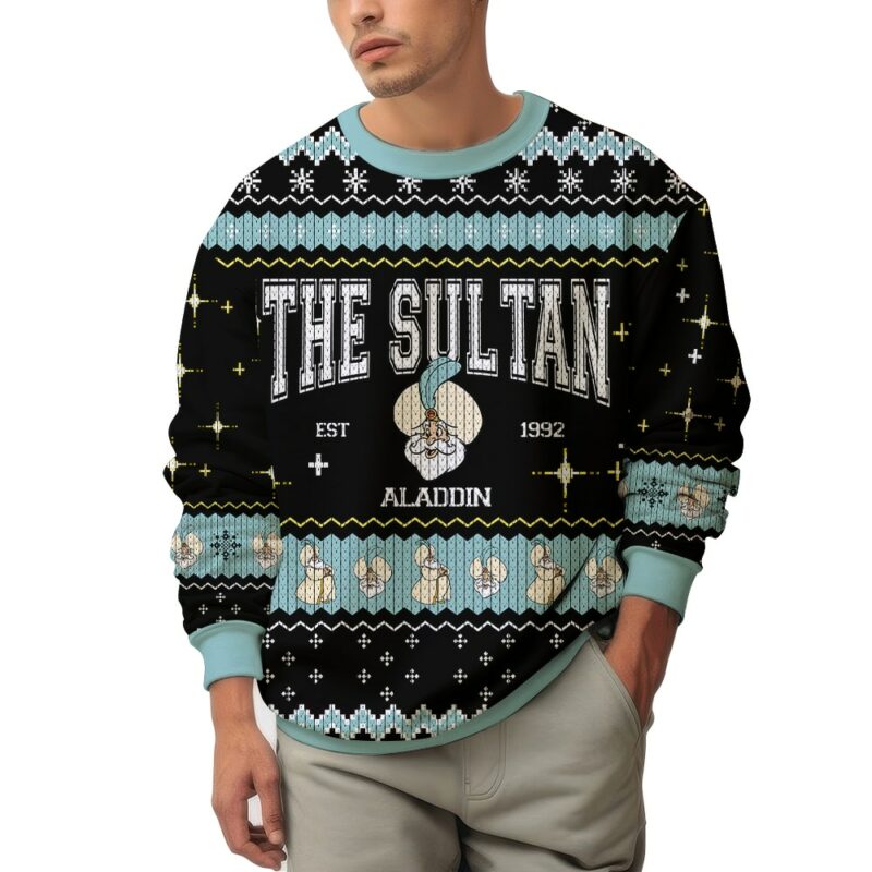 Aladdin Characters Ugly Sweater