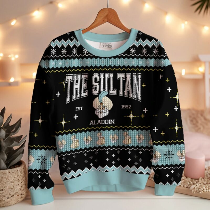 Aladdin Characters Ugly Sweater