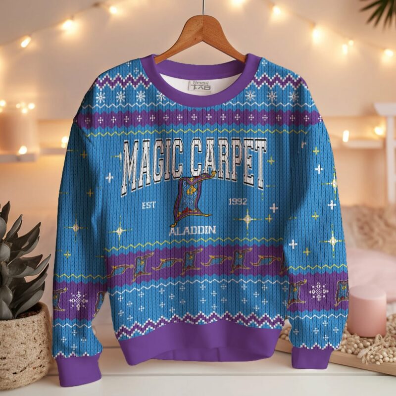 Aladdin Characters Ugly Sweater