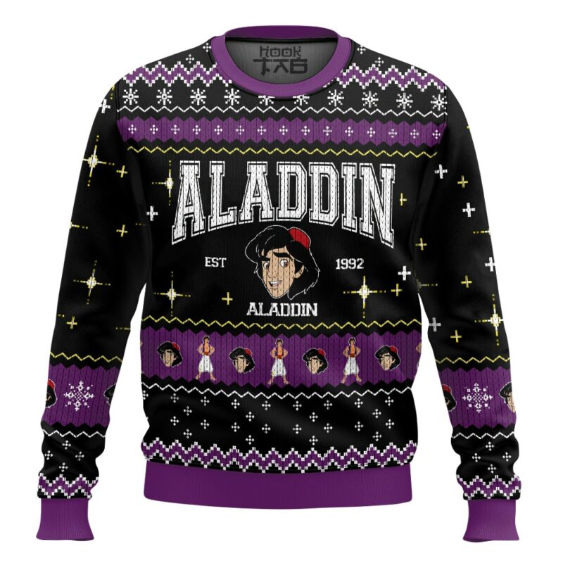 Aladdin Characters Ugly Sweater