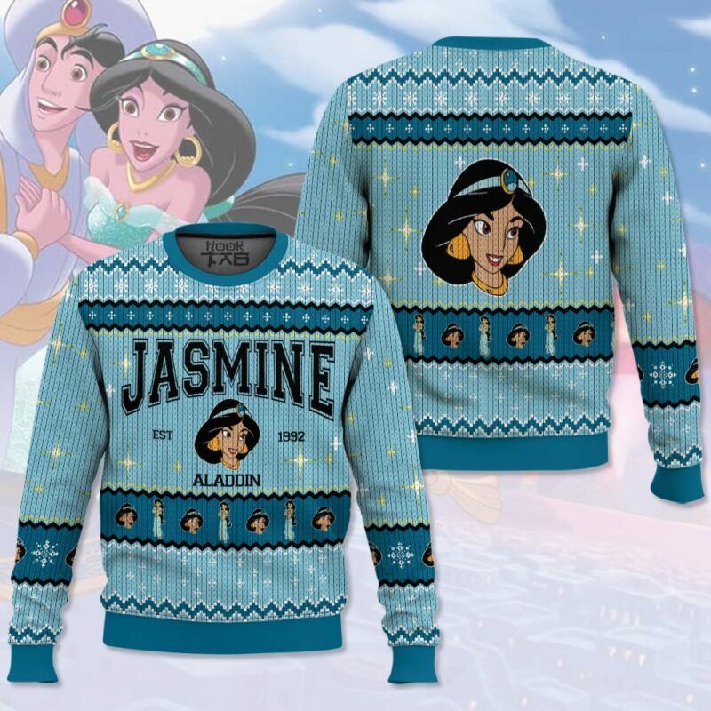 Aladdin Characters Ugly Sweater