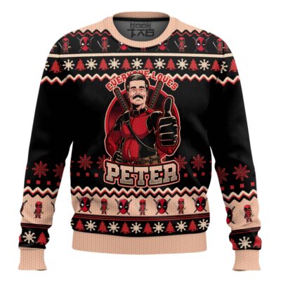 Everyone Loves Petter Deadpool and Wolverine Ugly Sweater