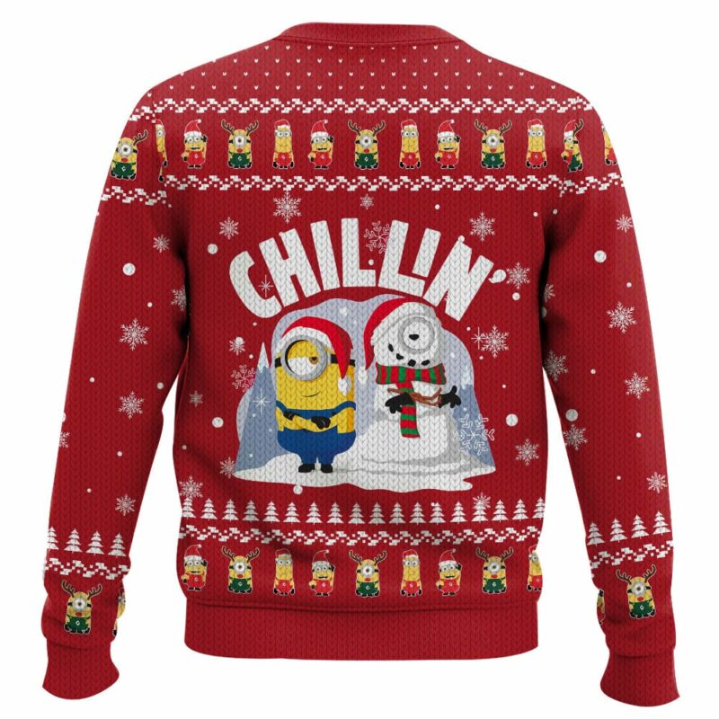 Minions Stuck in Holiday Mode Chrismast Ugly Sweater