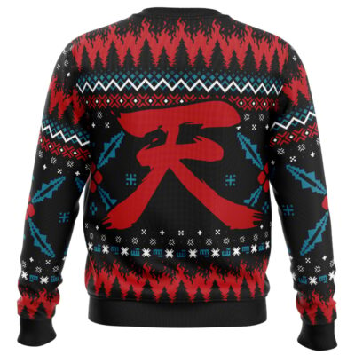 Akuma Street Fighter Ugly Christmas Sweater