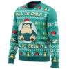 All is Calm All Bright Snorlax Pokemon Ugly Christmas Sweater