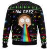 Aw Geez Rick and Morty Ugly Christmas Sweater