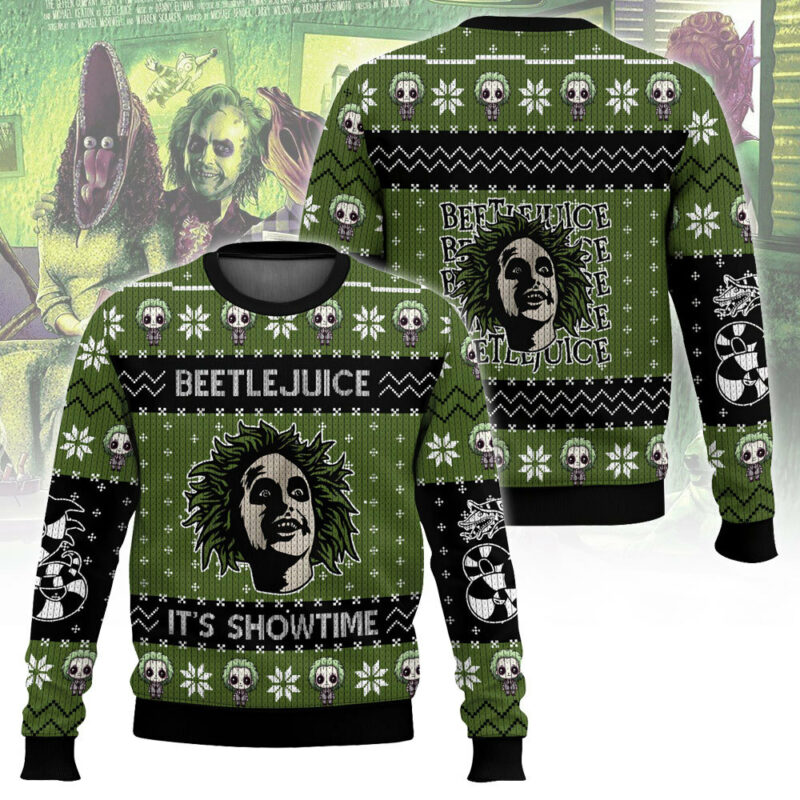 Beetlejuice Ugly Christmas Sweater