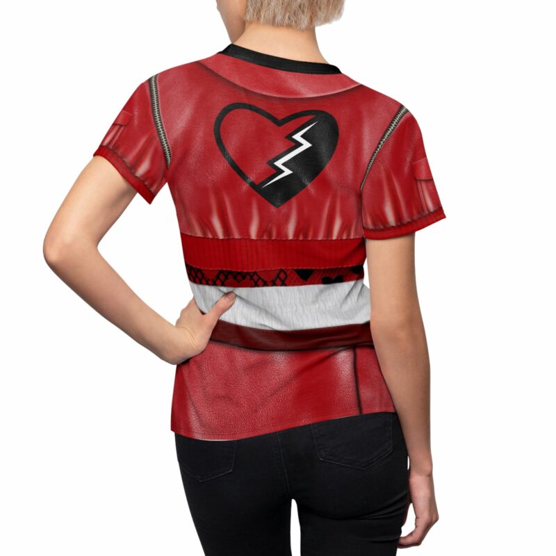 Red of Hearts Jacket Women's T-shirt, Descendants 4 The Rise Of Red Costume, Halloween Costume