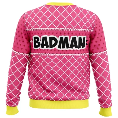 Vegeta Pink Badman DBZ Ugly Christmas Sweater