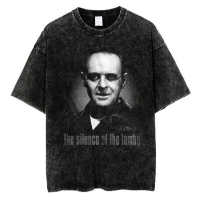 Black And White Hannibal Lecter T-Shirt, Silence Of The Lambs T-Shirt, Halloween T-Shirt