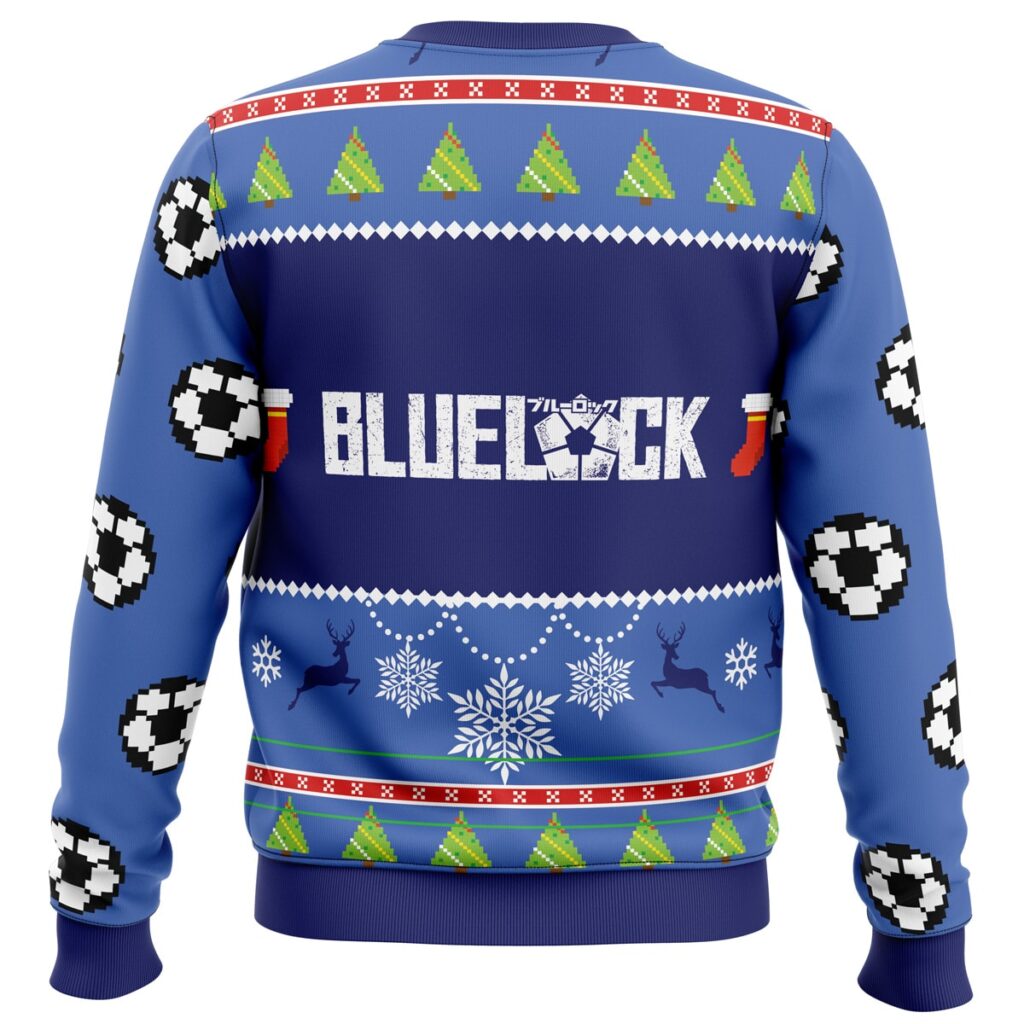 Blue Lock Ugly Christmas Sweater