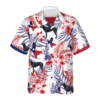 Bluebonnet Texas Blue Lacy Dog Version, Button Down Hawaiian Shirt